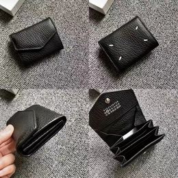 Luxury Wallet Folding Envelope Cover Cowhide Wallet Portable Business Card Holder Simple Postman Mini Paper Bag Coin Wallet 240106