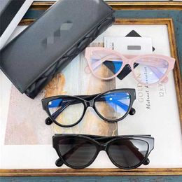 15% OFF Sunglasses New High Quality Xiaoxiangjia's internet celebrity has the same CH3436 eyeglass frame plate myopia prevention blue light cat eye and