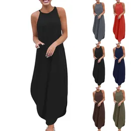 Casual Dresses Women's Summer Fashion Round Neck Solid Color Dovetail Sling Dress Fishtail For Women With Sleeves