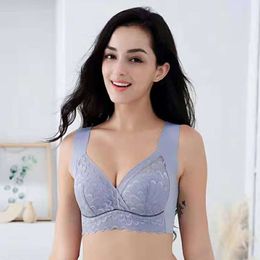 Japanese High Elastic Lace Strapless Vest Style Bra, Large Size, Chubby MM Women's Comfortable Seamless Bra, No Drag Underwear