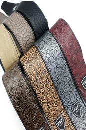Comfortable PU Leather Embossed Electric Guitar Strap Acoustic Guitar Bass Strap Folk Guitar Belt Musical Instrument4448307