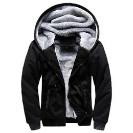 Mens Fleece Jacket Camouflage Thicken Jackets Hooded Coat Winter Long Sleeve Down Coats Casual Streetwear Hoodies 240105