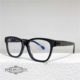 58% Sunglasses New High Quality Xiaoxiang Wanghong's Same Box Glasses Frame Letter Legs Can Be Paired with Myopic Women's CH3443 Plain and Small Face