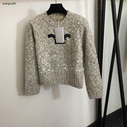 brand Long sleeved sweater women pullover designer Embroidered logo knitted high quality upper garment Jan 06