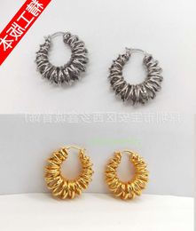 bottegaly venettaly earrings Early Winter New Circle Spring Earrings Brass Gold Plated Silver Multi Circle Earrings for Women