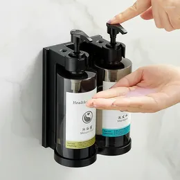Liquid Soap Dispenser El Shampoo And Shower Gel Dispensers Separate Bottles Wall Mounted Bathroom Hand Sanitizer