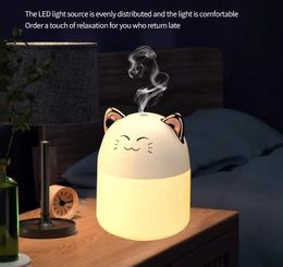 Humidifiers Cute Pet Humidifier Mini Office Desktop Air Conditioning Room Humidification Usb Small Household Heavy Fog Spray Drop Deli Ot9Ky