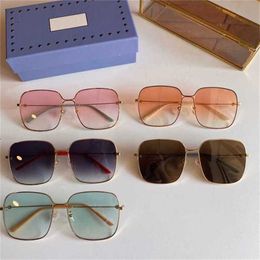 26% OFF New High Quality Family Ni Ni's Same Style Metal Thin Frame Sunglasses Net Red Transparent Glasses Simple Fashion GG0443