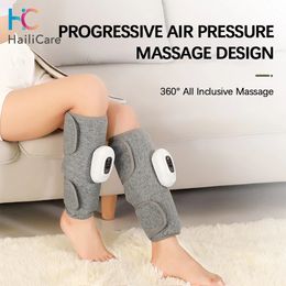 Wireless Electric Leg Massager Device Rechargeable Air Compression for Pain Relief Calf Muscle Fatigue Relax Massage Health Care 240105