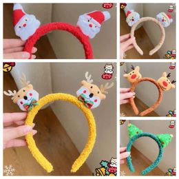 Hair Accessories Cute Funny Antlers Hoop Plush Fairy Deer Ear Band Children Christmas Festival Decoration Girl Party Gift