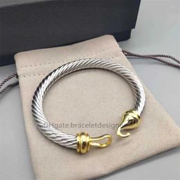 Bangle Cable bracelets luxury bangle designer Classic jewelry woman charm bracelet Bucklebracelet women High Quality Men 14k Gold 925 Ste