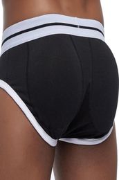 Sexy Men039s Butt Lifting Shaping Padded Mens Briefs Bulge Enhancing Gay Underwear Front hip Removable Push Up Cup J1907156743952