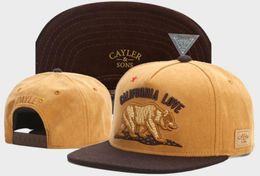 Baseball Caps CALIFORNIA LOVE bear Berlin CALI KUSH leather s Cashew flowers brim Gorras HipHop mens snapb5603855