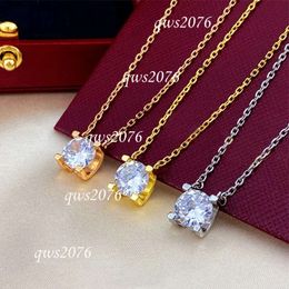 Designer Necklace Women Men Gold Diamond Chain Jewellery Sier Rose High End Stainless Steel Jewellery Love Lovers Custom Pendant Necklaces