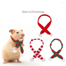 Dog Apparel Santa Hat Pet Hats With Scarf Holiday Dress Up Soft Christmas Hamster Accessories