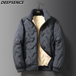 2023 Autumn Winter Jacket Men Fleece Warm Thicken Jackets Waterproof Outdoor Casual Coat Fashion Loose Grey Parka 240105