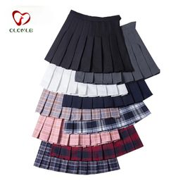 Fashion Women Skirt Preppy Style Plaid Skirts High Waist Chic Student Pleated Skirt Harajuku Uniforms Ladies Girls Dance Skirts 240105