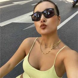 58% Sunglasses New High Quality Xiaoxiangjia's new fashion big frame mask face thin net red sunglasses CH5589