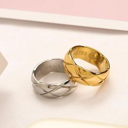 Designer Ring TopQuality Extravagant Love Ring Gold Silver Stainless Steel Letter Rings Fashion Women men Wedding Jewelry Lady Pa9726510