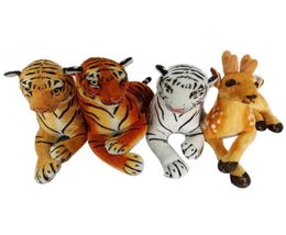Realistic Soft Stuffed Animals Plush Toy Tiger Striped White Brown for Kids Birthday Gifts Christmas Party Favors8079649