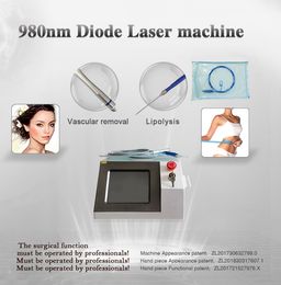 Newest design 980nm Spider Vein Removal Diode Laser Liposuction Machine Fat Burning Dissolving Lipolysis Face Lift Beauty Device f