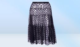 Women Mesh Sheer Maxi Skirt Wrap Skirt Beach Tulle See Through Dress Beachwear Swimwear Bikini Wear Cover Up Lace Crochet Dresses 9700280