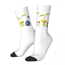 Men's Socks All Seasons Crew Stockings Pikmin Harajuku Fashion Hip Hop Long Accessories For Men Women Christmas Gifts