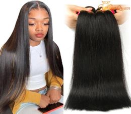 Brazilian Hair Straight Weave Bundles Unprocessed Virgin Brazillian Peruvian Indian Malaysian Straight Remy Human Hair Extensions 3015430