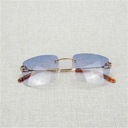 26% OFF Vintage Rimless Men Women Metal Frame Square Eyeglasses Shades Oculos Gafas for Outdoor Club Accessories 011BKajia New