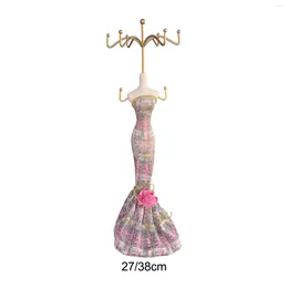 Jewelry Pouches Dress Gown Mannequin Display Stand For Girls Shops Stores Countertop