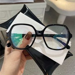 15% OFF Sunglasses New High Quality Net-red myopia with fragrance and polygonal 3421 black glasses female nude divine tool large frame small face