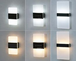 Solar Wall Lights Acrylic Simple Bedroom Sconce Living Room Outdoor Stair Home Decor Indoor Lights Fixtures1990866