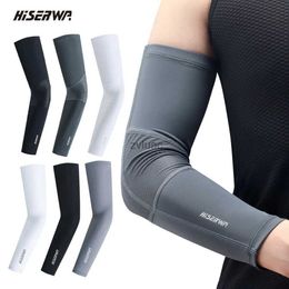 Arm Leg Warmers Protective Gear 1 Pair Ice Silk Sleeve UV Protection Cycling Sleeves Men And Women Elbow Cover Outdoor Basketball Breathable Cuff YQ240106