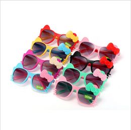 Kinder Sonnenbrille Bogen Katze Sommer Baby Brille Jungen Mädchen Kinder Cartoon Sonnenbrille Shades Sonnenschutz Faltbrille 6 Farben4387045