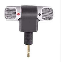 Portable Mini Stereo Microphone Mic 35mm Mini Jack PC Laptop Notebook Worldwide Drop Left and Right Channel Stereo Record9065433