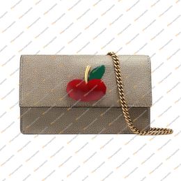 Ladies Fashion Casual Designe Luxury Cherry Mini Chain Bags Crossbody Shoulder Bags TOTE Handbag Messenger Bag TOP Mirror Quality 481291 Purse Pouch
