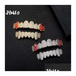 Nose Rings & Studs Nose Rings Studs Jinao 2023 European And American Style Hip Hop High Quality Ice Cravejado Aaa Cubic Zircon Jewelr Dhbi3