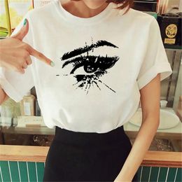 Women's T Shirts Y2k Top Print Women Manga Shirt Girl Graphic Streetwear Clothing