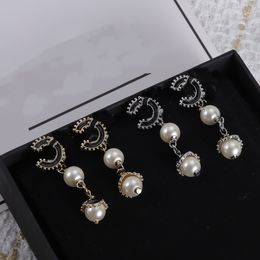 Long Pearl Designer Earrings for Woman Charm Earrings 925 Silver Earrings Fashion Jewellery