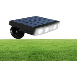 1x Garden Lawn Pation Solar Motion Sensor Light Outdoor Security Lamp Solar Powered Lighting Waterproof Outside Lights 4LED BULB W6424953