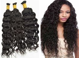 Water Wave Human Hair Bulks For Brading 16 to 28 Inch Malaysian Bulk Brading No Weft3698161