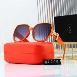 15% OFF Wholesale of sunglasses New Women's Progressive Color Large Frame Pony Glasses Overseas Trend Sunglasses Male