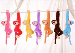 216inch 55cm Kids Soft Animal Monekys Plush Toys Cute Colorful Long Arm Monkey Stuffed Animal Doll Gifts New7000992