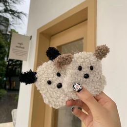 Hair Clips Korean Ins Cute Plush Puppy Clip For Girls Hairclip Side Fashion Barrette Accessories