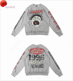 Hellstar Sport Men and Women Designer Hoodie Long Sleeve Pants Pullover Street Hip Hop Retro Alphabet Print High Grey Blue Red White Hell Star Hoodies Q8hu Y 3EGG