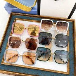 20% OFF Sunglasses New High Quality family's new fashion square large frame female star slimming face sunglasses GG0903