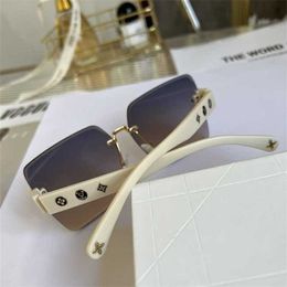 26% OFF Wholesale of frameless new fashion trend online celebrity same UV resistant nylon sunglasses for women