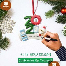 Christmas Decorations Delivery Resin Abs 2021 Christmas Decoration Birthdays Party Gift Product Personalised Family Of 9 Ornament Pand Dhsee