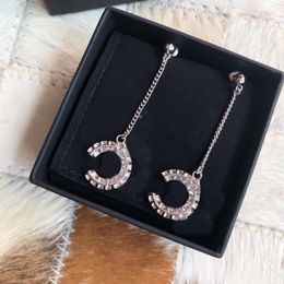 925 Silver Needles Earring Designer Earrings for Woman Gift Diamond Earrings Fashion Jewelry