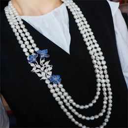 RUIF Retro Design Baroque Pearl Necklace Jewelry Set Wedding Engagement Birthday 240106